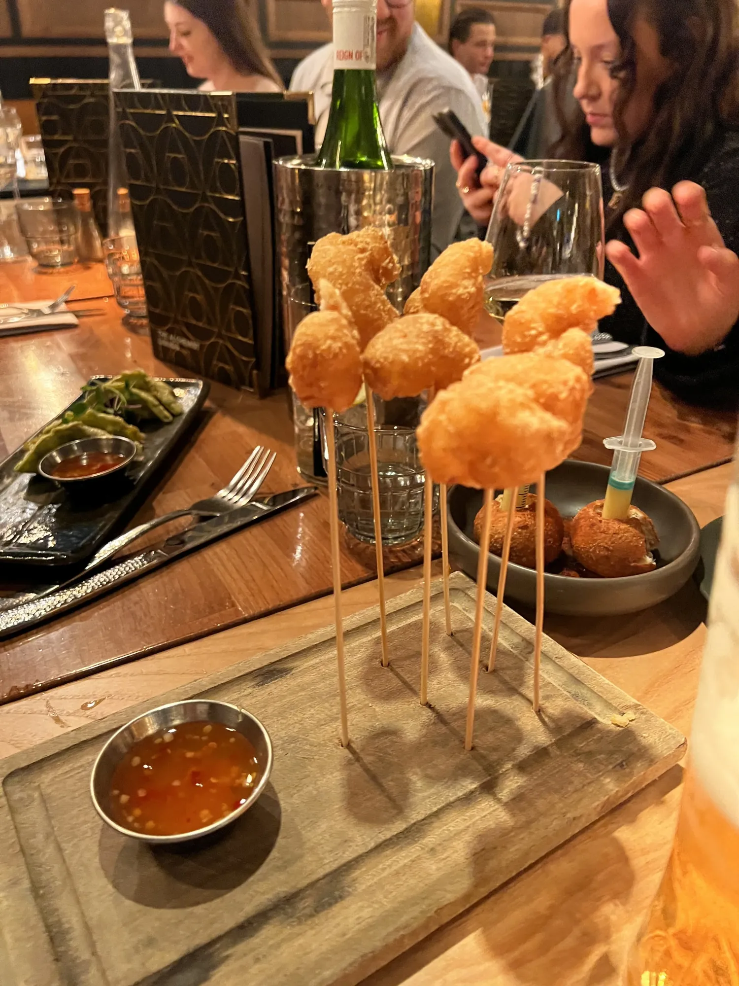Shrimp starter dish at The Alchemist